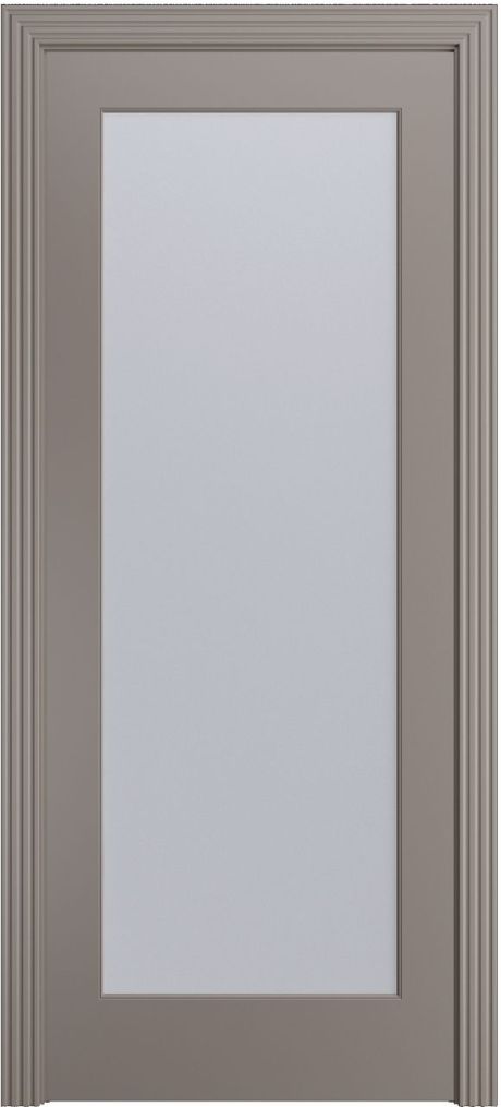 Межкомнатная дверь со стеклом Бруклин-1 Темно-серый Эмаль (Бипи Дорс)