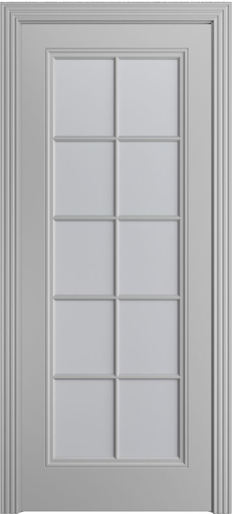 Межкомнатная дверь со стеклом Бьянка-1 Loft Светло серая Эмаль (Бипи Дорс)