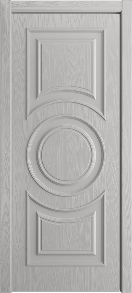 Глухая межкомнатная дверь Адриана Грей Шпон (Мильяна)