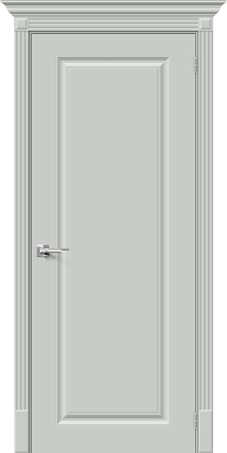 Межкомнатная дверь глухая Скинни-10 Grace (BRAVO)