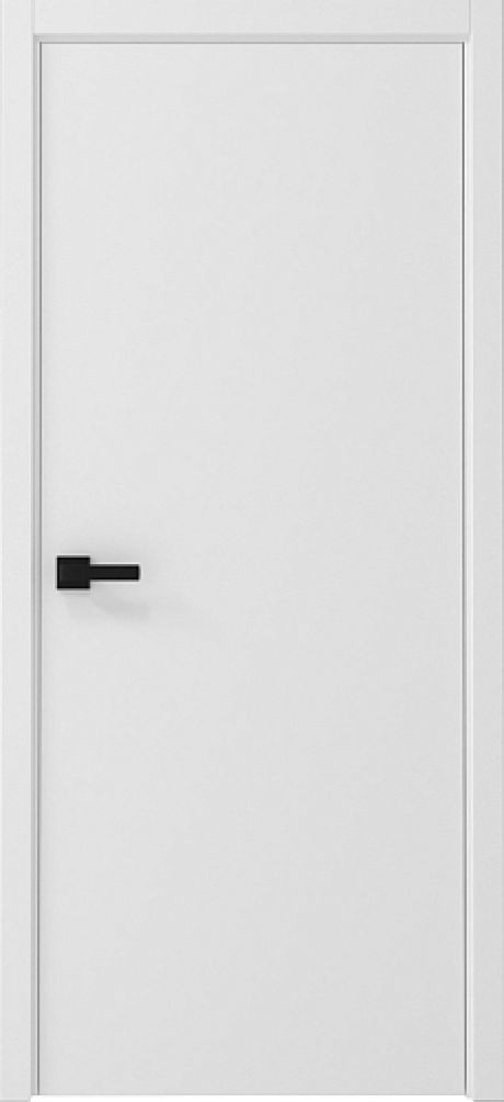 Глухая межкомнатная дверь Графика-1 Белый Vinyl (ALBERO)