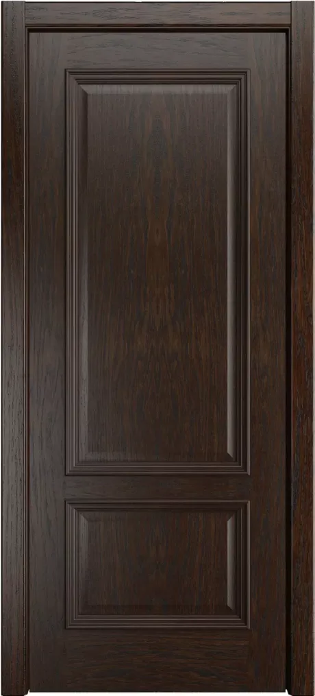 Глухая межкомнатная дверь Версаль-1 Дуб коньячный Шпон (Мильяна)