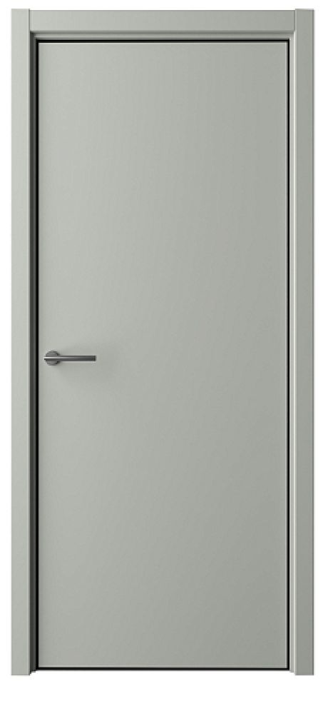Глухая межкомнатная дверь Status А Серый Эмаль (ALBERO)