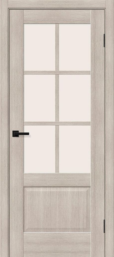 Межкомнатная дверь остекленная Прима-13.0.1 Cappuccino Melinga (Mr.wood)