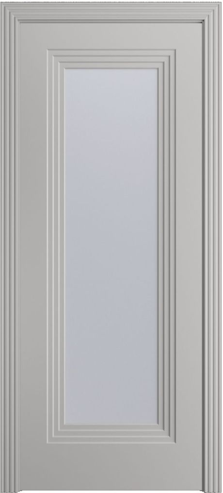 Межкомнатная дверь со стеклом Каролина-1 Грей Эмаль (Бипи Дорс)