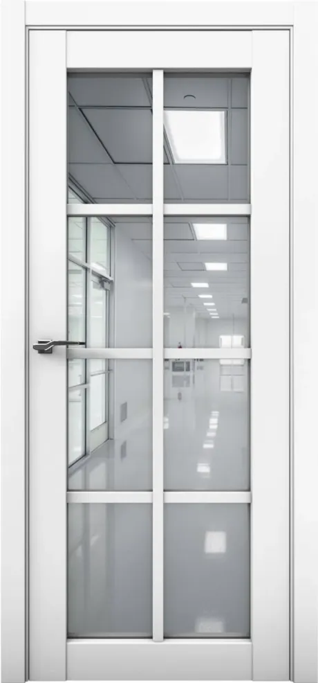 Межкомнатная дверь с зеркалом PRIME 22 Аляска (Brandoors)