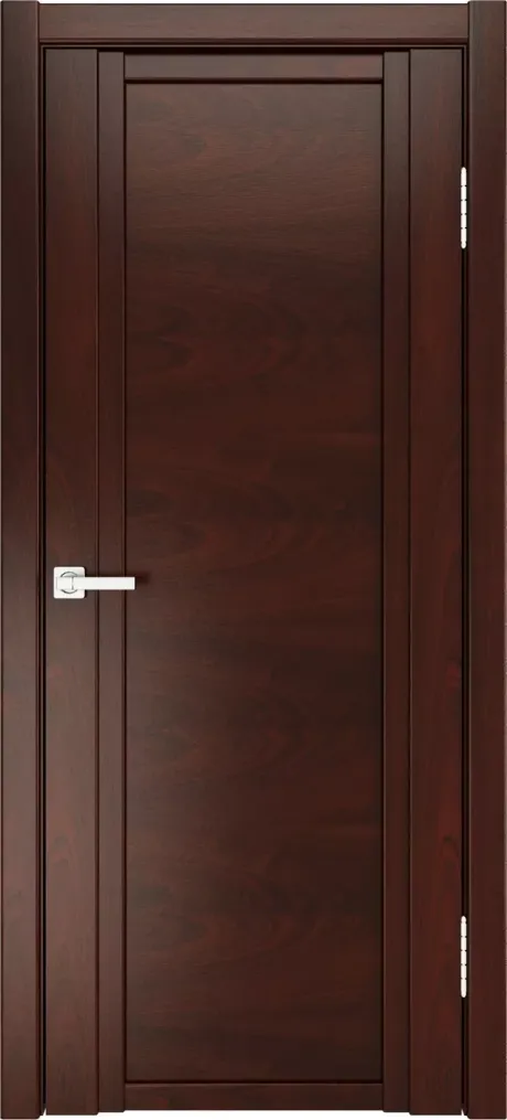 Глухая межкомнатная дверь QDO Красное дерево Шпон (Мильяна)