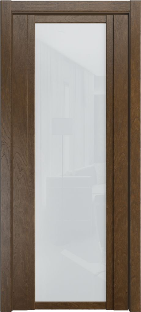 Межкомнатная дверь со стеклом QDO X Дуб виски Шпон (Мильяна)