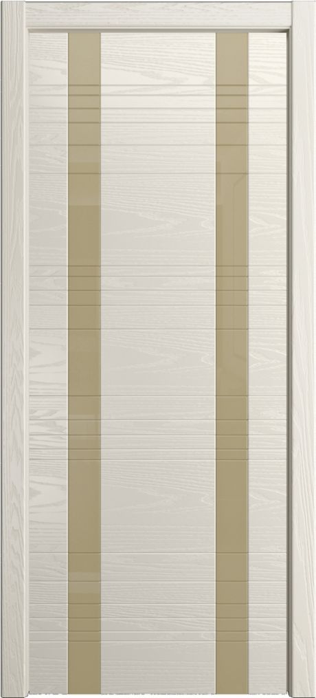 Межкомнатная дверь со стеклом ID-D Бежевый Шпон (Мильяна)