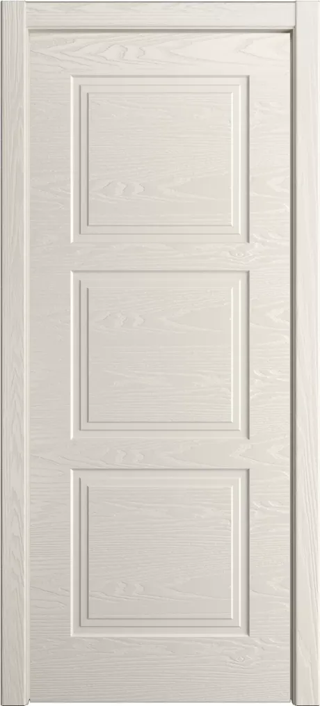 Глухая межкомнатная дверь ID-Челси 3.1 Бежевый Шпон (Мильяна)