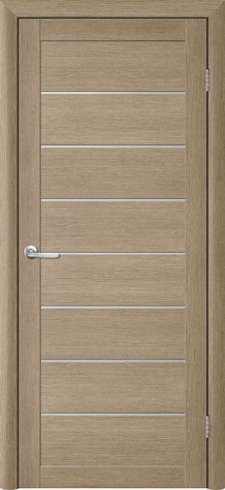 Межкомнатная дверь со стеклом Тренд Т-1 Лиственница латте Eco Tex Стекло мателюкс (ALBERO)