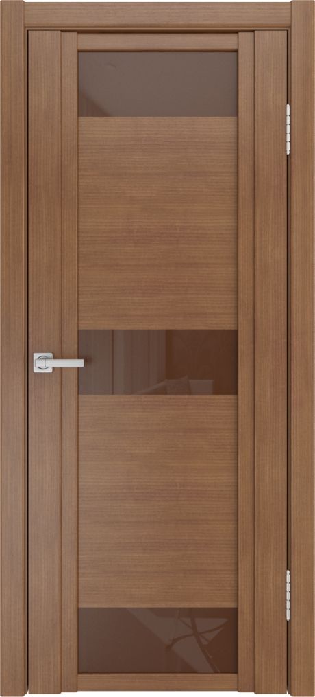 Межкомнатная дверь со стеклом QDO R Палисандр Шпон (Мильяна)
