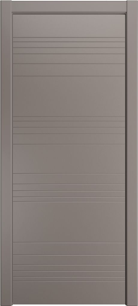 Глухая межкомнатная дверь ID-E Светло серая Эмаль (Мильяна)