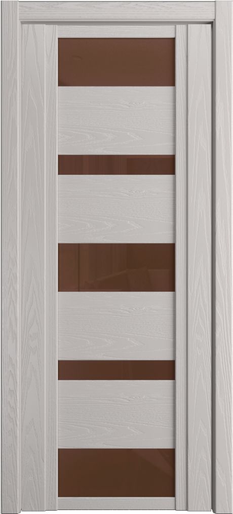 Межкомнатная дверь со стеклом QDO M Агат Шпон (Мильяна)