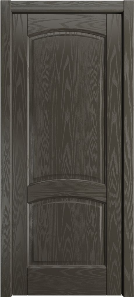 Глухая межкомнатная дверь Фиона Гриджио Шпон (Мильяна)