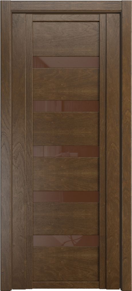 Межкомнатная дверь со стеклом QDO Z Дуб виски Шпон (Мильяна)