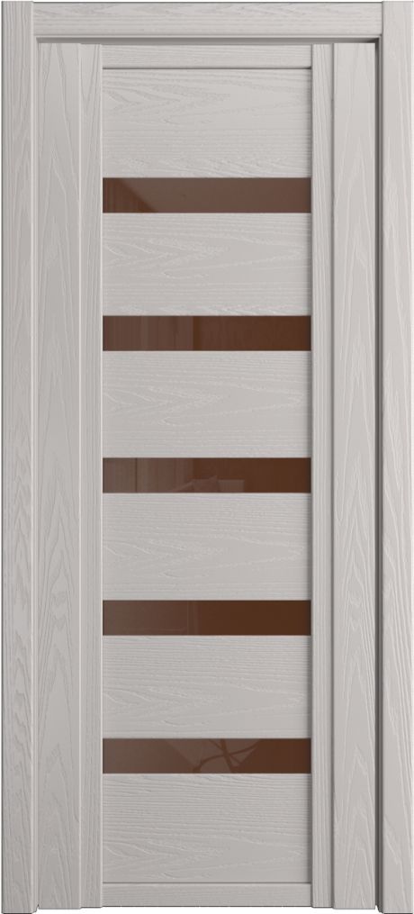 Межкомнатная дверь со стеклом QDO Z Агат Шпон (Мильяна)