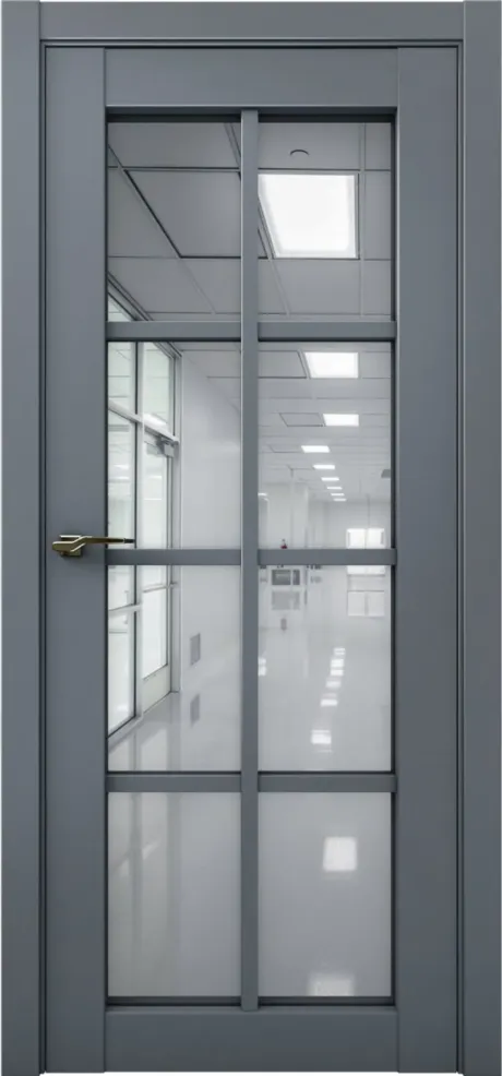 Межкомнатная дверь с зеркалом PRIME 22 Антрацит (Brandoors)