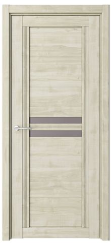 Межкомнатная дверь со стеклом Каролина Soft Touch Стекло мателюкс бронза (ALBERO)