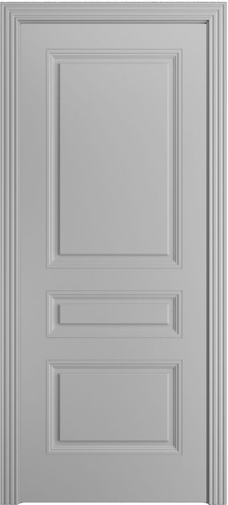Глухая межкомнатная дверь Манхэттен Светло серая Эмаль (Бипи Дорс)
