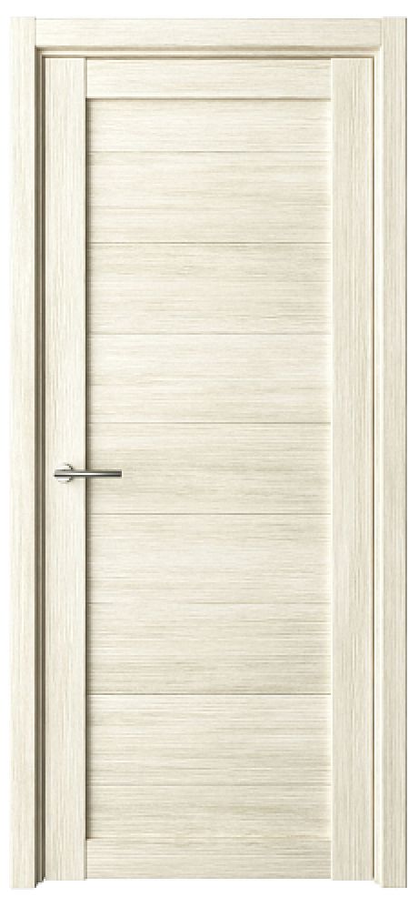 Глухая межкомнатная дверь Мюнхен ширина 60 см Белый кипарис Эко-шпон (ALBERO)