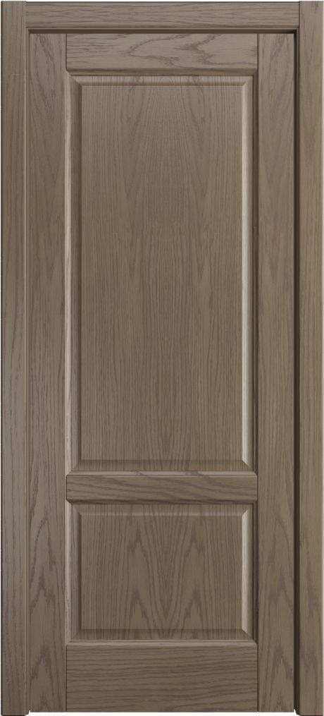 Глухая межкомнатная дверь Ровена Дуб грейвуд Шпон (Мильяна)