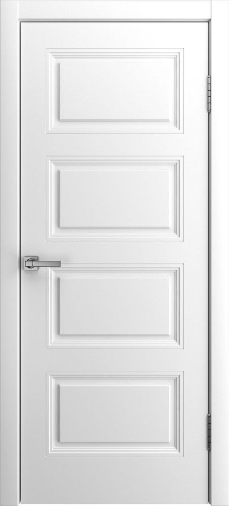 Глухая межкомнатная дверь Манхэттен-4 Белый Эмаль (Бипи Дорс)