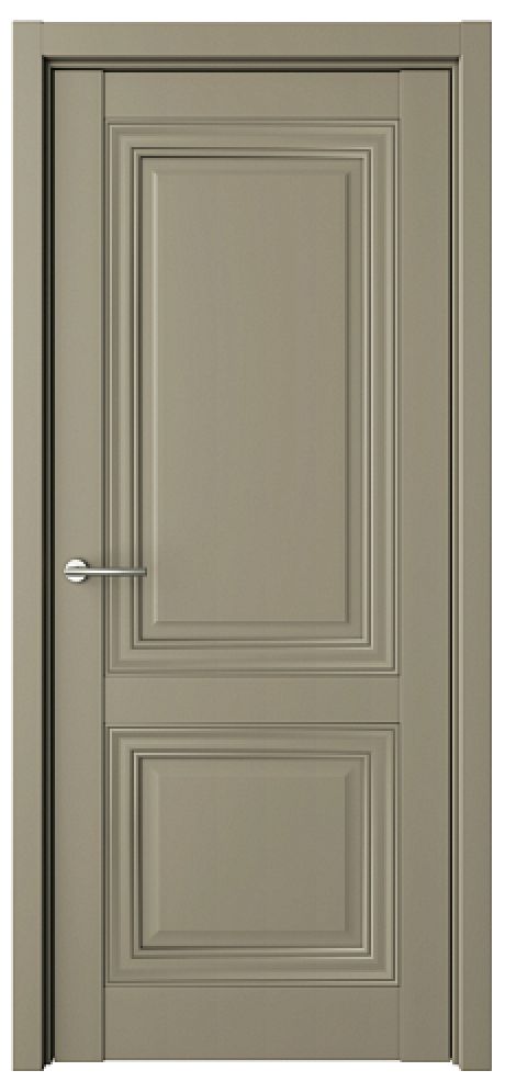 Глухая межкомнатная дверь Спарта-2 Серый Vinyl (ALBERO)