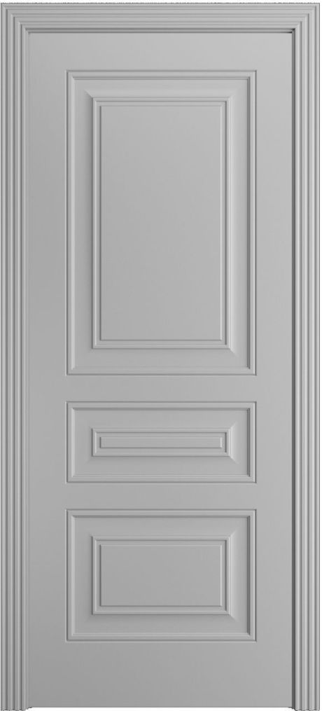 Глухая межкомнатная дверь Версаль Ф Светло серая Эмаль (Мильяна)