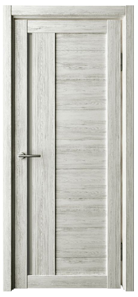 Межкомнатная дверь со стеклом Валенсия Дуб нордик Эко-шпон Стекло мателюкс (ALBERO)