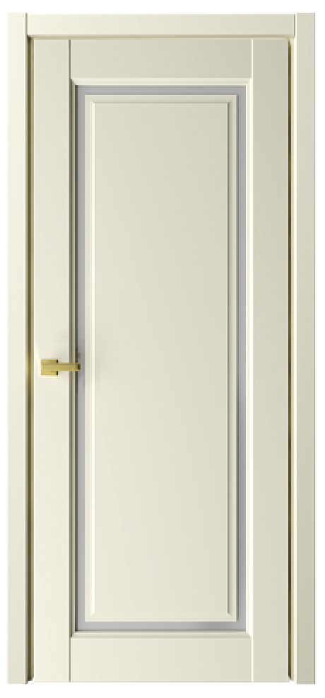 Межкомнатная дверь со стеклом Эрмитаж-8 Ваниль Vinyl Стекло мателюкс (ALBERO)