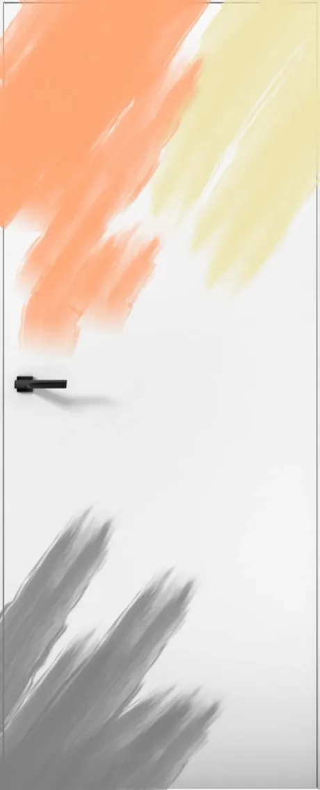 Межкомнатная дверь скрытого монтажа GHOST 1 Под покраску ABS кромка Манхэттен (Brandoors)