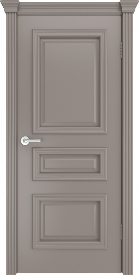 Глухая межкомнатная дверь Бристоль Сити Темно-серый Эмаль (Мильяна)
