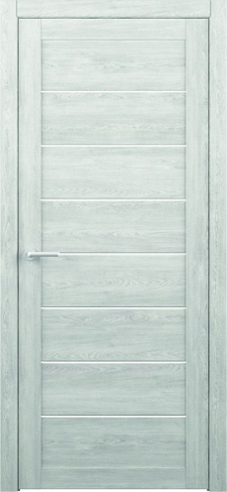 Межкомнатная дверь со стеклом Сеул Дуб нордик Эко-шпон Стекло белое (ALBERO)