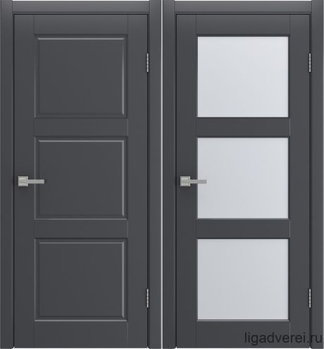 Межкомнатная дверь Rim Графит Эмаль (Лига дверей)