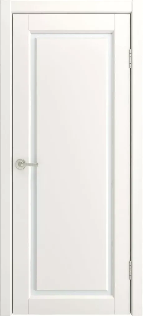 Межкомнатная дверь со стеклом Мадрид-1 RAL 9010 Эмаль (Мильяна)