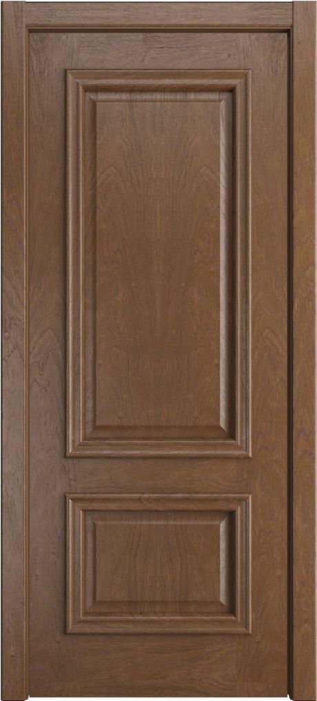 Глухая межкомнатная дверь Бристоль Премиум Дуб мокко Шпон (Мильяна)