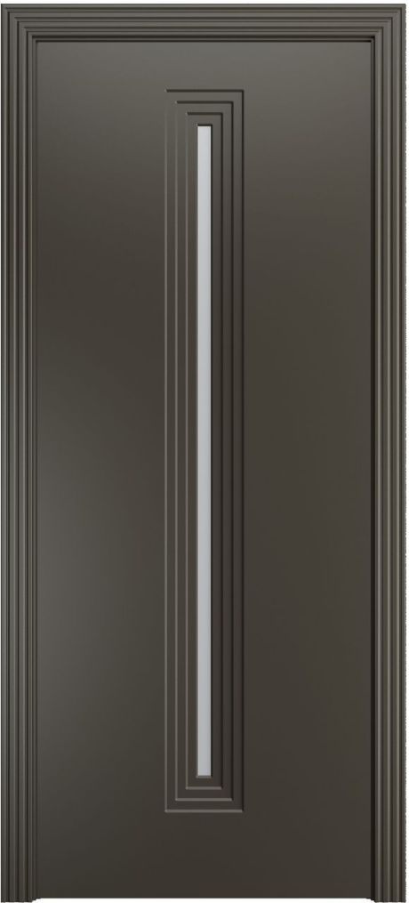 Межкомнатная дверь со стеклом Каролина-4 Гриджио Эмаль (Бипи Дорс)