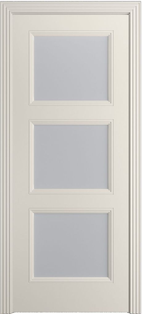 Межкомнатная дверь со стеклом Манхэттен .1 Бежевый Эмаль (Бипи Дорс)