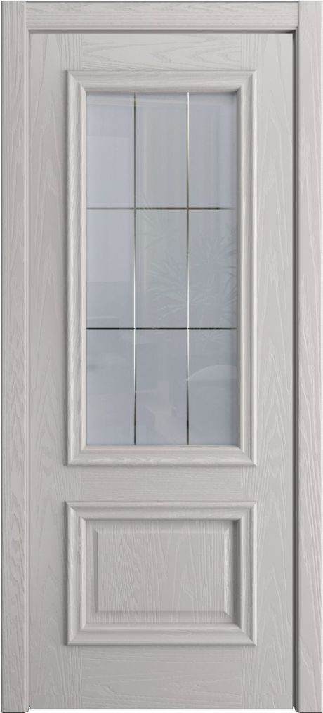 Межкомнатная дверь со стеклом Бристоль Премиум Агат Шпон (Мильяна)