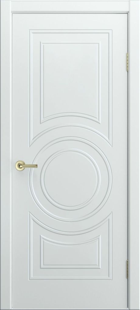 Глухая межкомнатная дверь Адриана Ф (фрезеровка Версаль) Белый Эмаль (Мильяна)