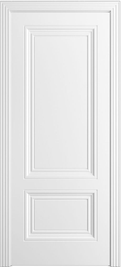 Глухая межкомнатная дверь Версаль-1Ф Премиум Белоснежный Эмаль (Мильяна)