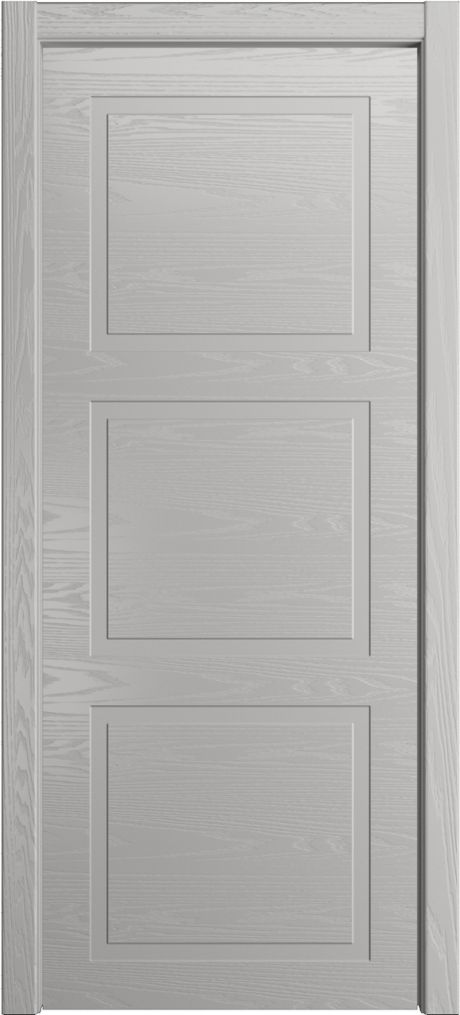 Глухая межкомнатная дверь ID-Лайн 3 Грей Шпон (Мильяна)