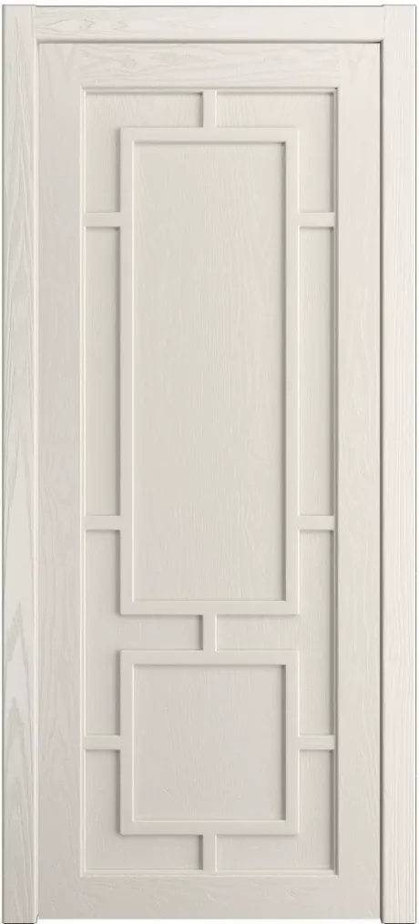 Глухая межкомнатная дверь Италия Бежевый Шпон (Мильяна)