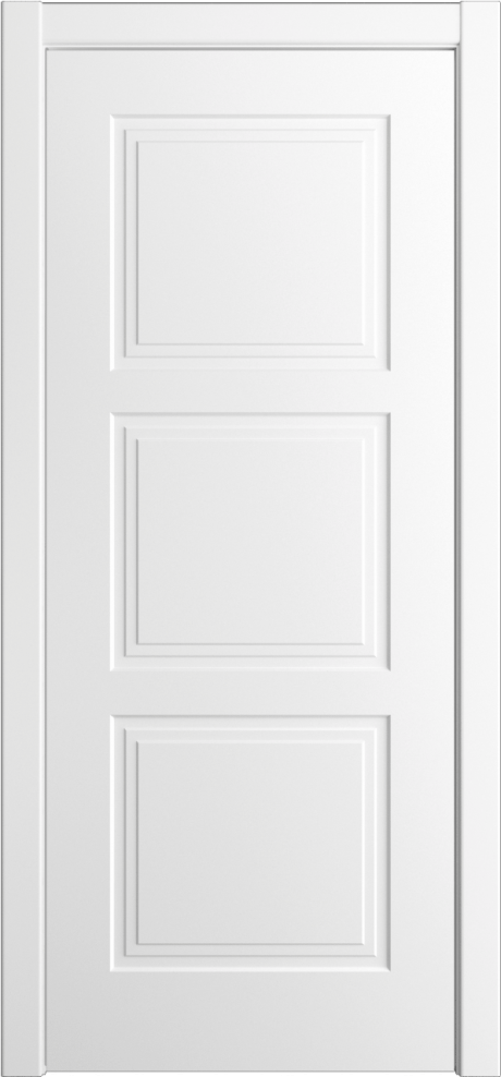 Глухая межкомнатная дверь ID-Челси 3.1 Белый Эмаль (Мильяна)