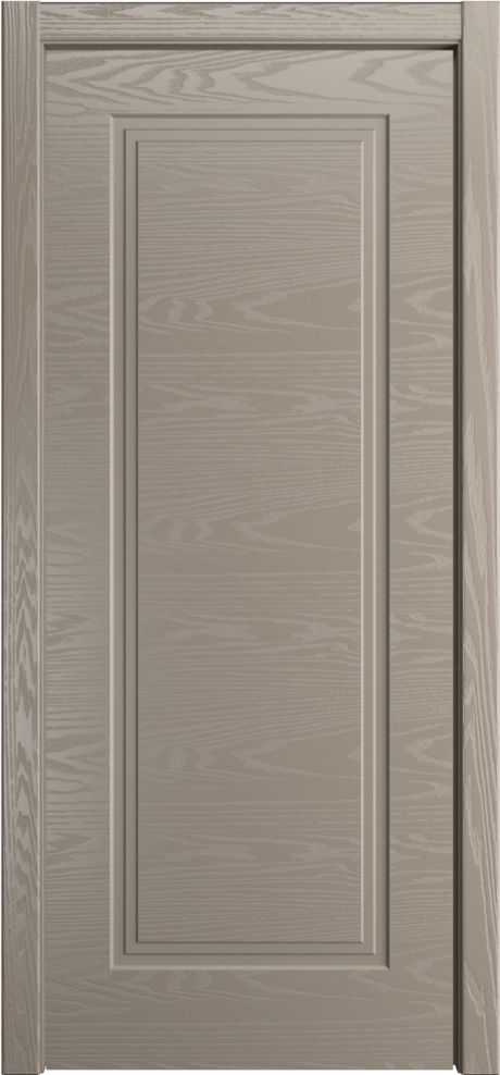 Глухая межкомнатная дверь ID-Челси 1 Латте Шпон (Мильяна)