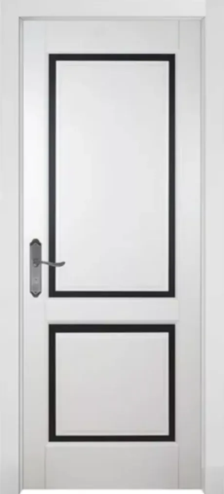 Межкомнатная дверь со стеклом София Белый Массив ольхи (ОКА)