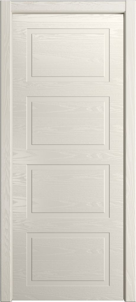 Глухая межкомнатная дверь ID-Лайн 4 Бежевый Шпон (Мильяна)