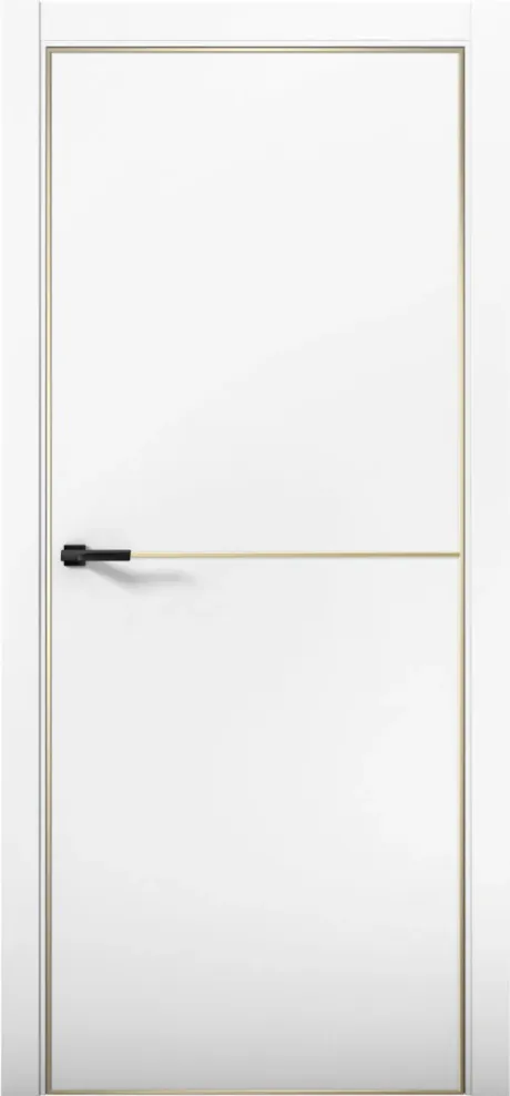 Межкомнатная дверь ESTETICA 02 Аляска Кромка AL Gold (Brandoors)