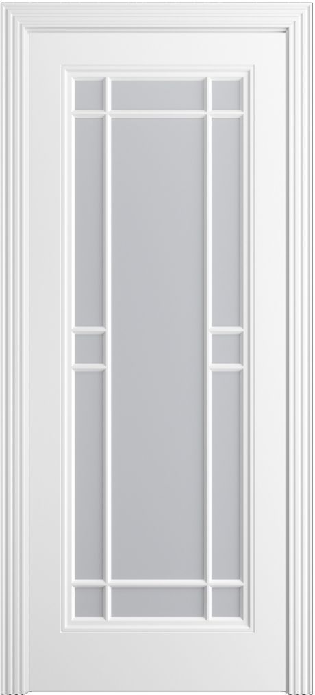 Межкомнатная дверь со стеклом Бьянка-1.1 Белоснежный Эмаль (Бипи Дорс)